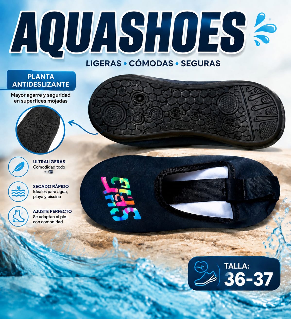AQUASHOES ADULTOS DISEÑO